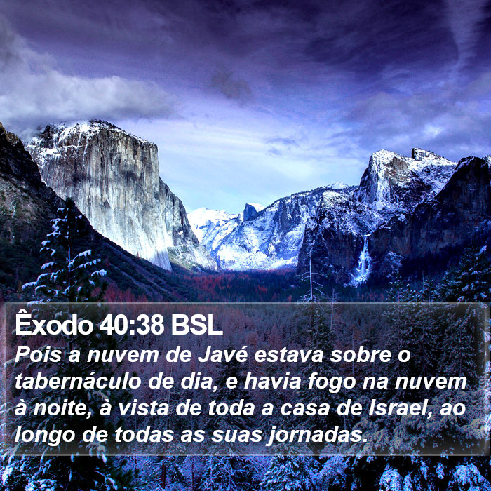Êxodo 40:38 BSL Bible Study