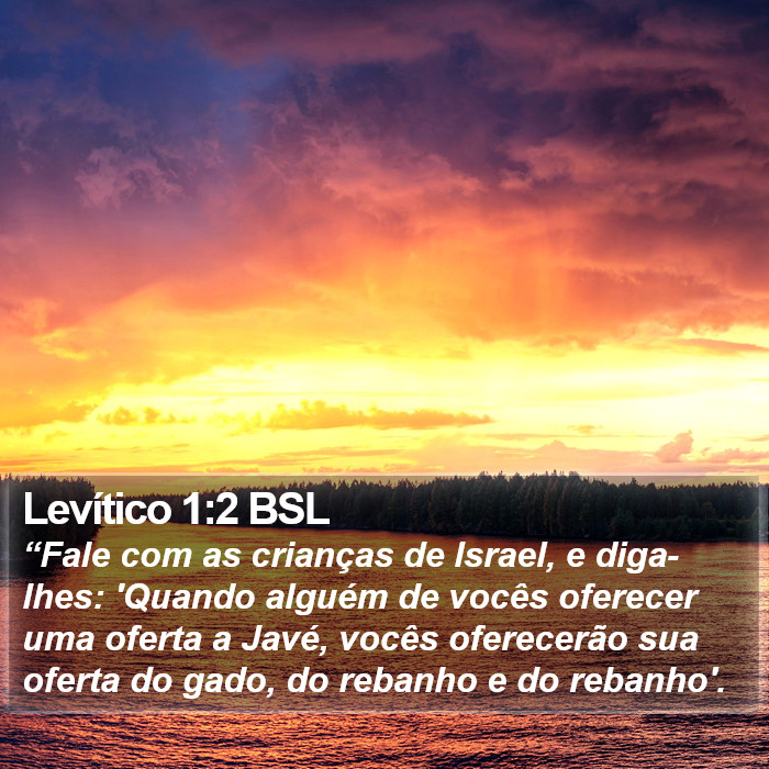 Levítico 1:2 BSL Bible Study