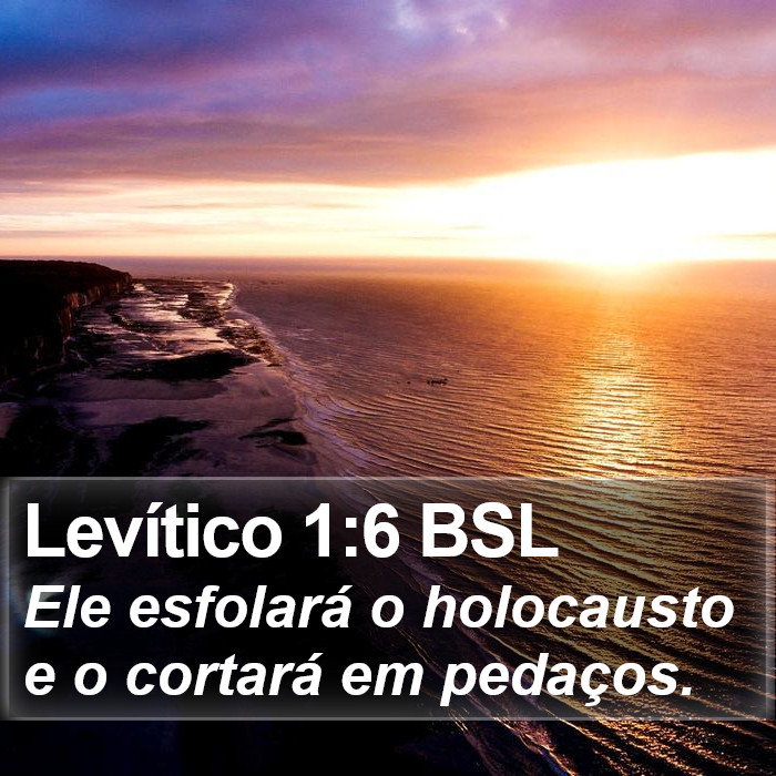 Levítico 1:6 BSL Bible Study