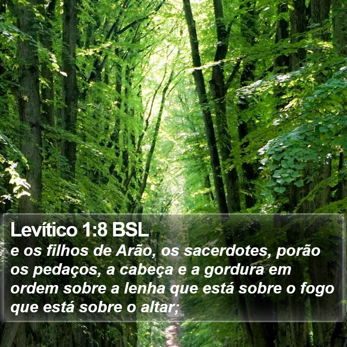 Levítico 1:8 BSL Bible Study