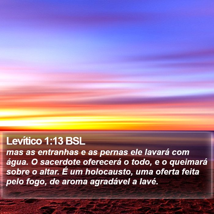 Levítico 1:13 BSL Bible Study