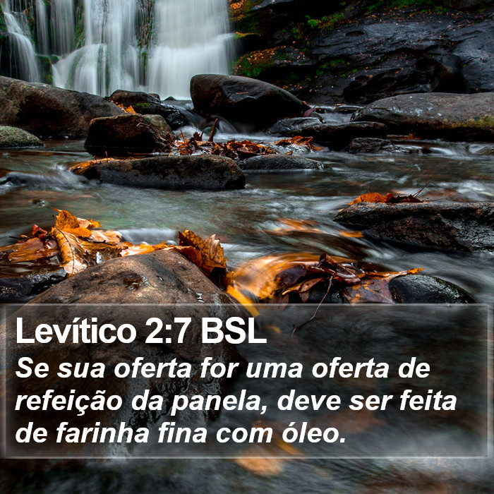 Levítico 2:7 BSL Bible Study