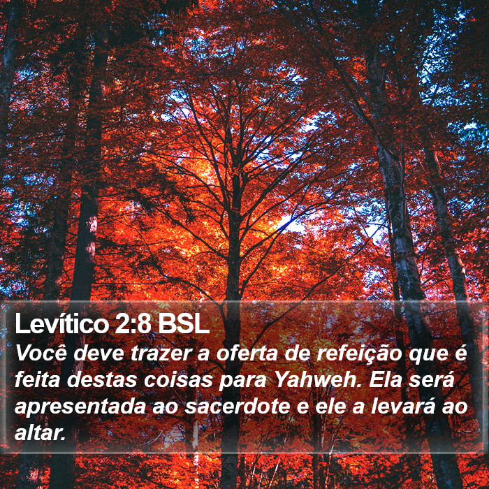 Levítico 2:8 BSL Bible Study