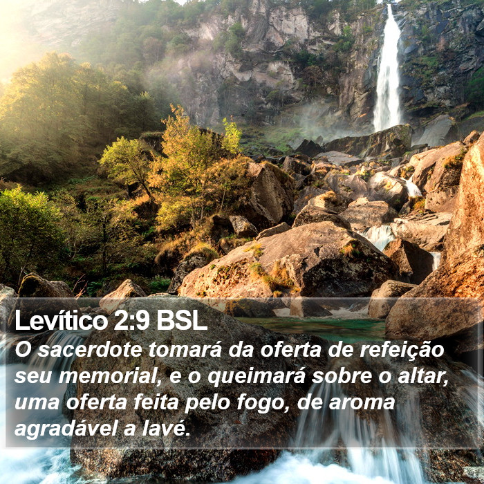 Levítico 2:9 BSL Bible Study