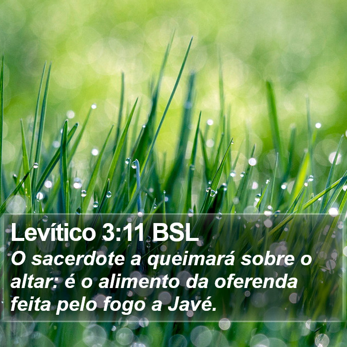 Levítico 3:11 BSL Bible Study