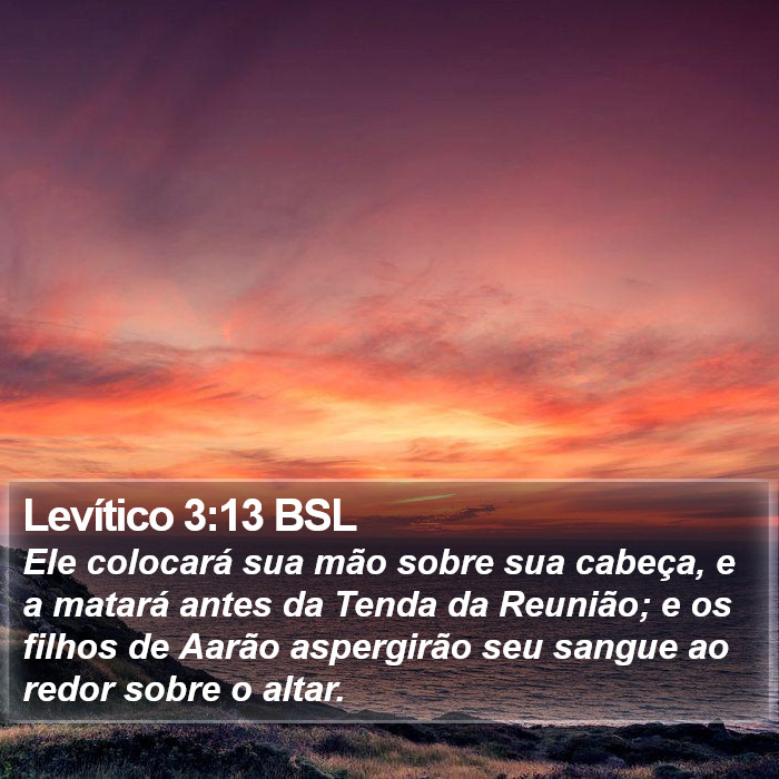 Levítico 3:13 BSL Bible Study