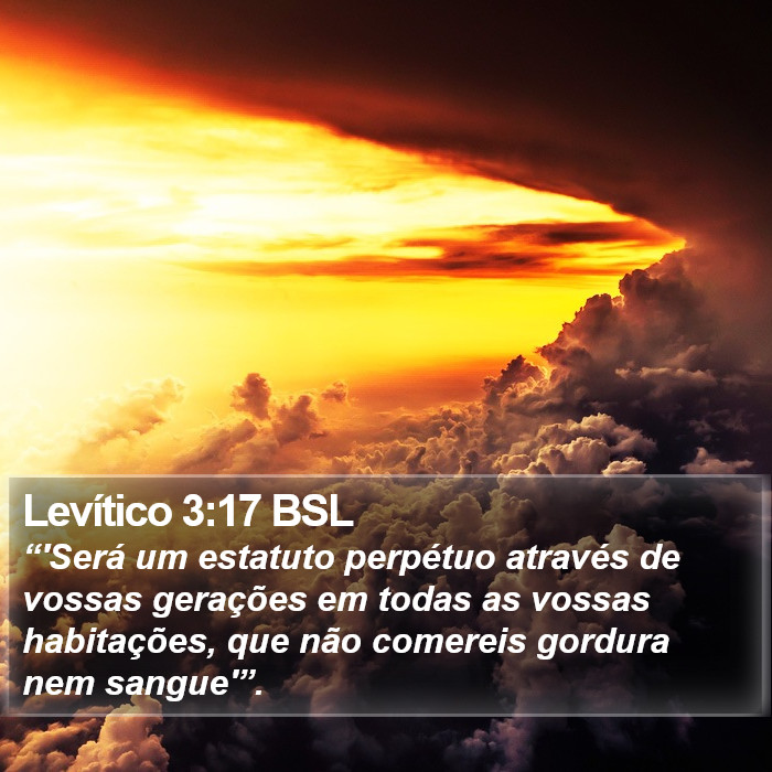 Levítico 3:17 BSL Bible Study