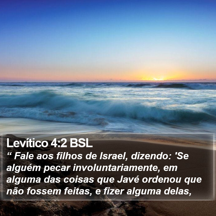 Levítico 4:2 BSL Bible Study