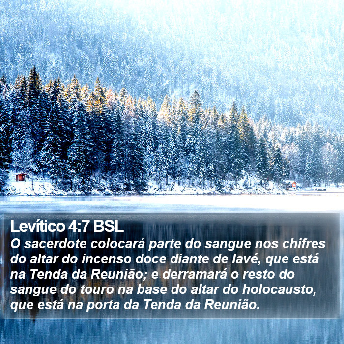 Levítico 4:7 BSL Bible Study