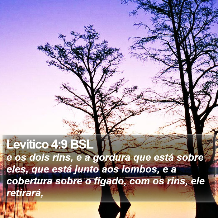 Levítico 4:9 BSL Bible Study