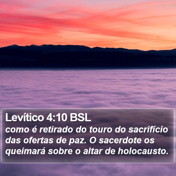 Levítico 4:10 BSL Bible Study