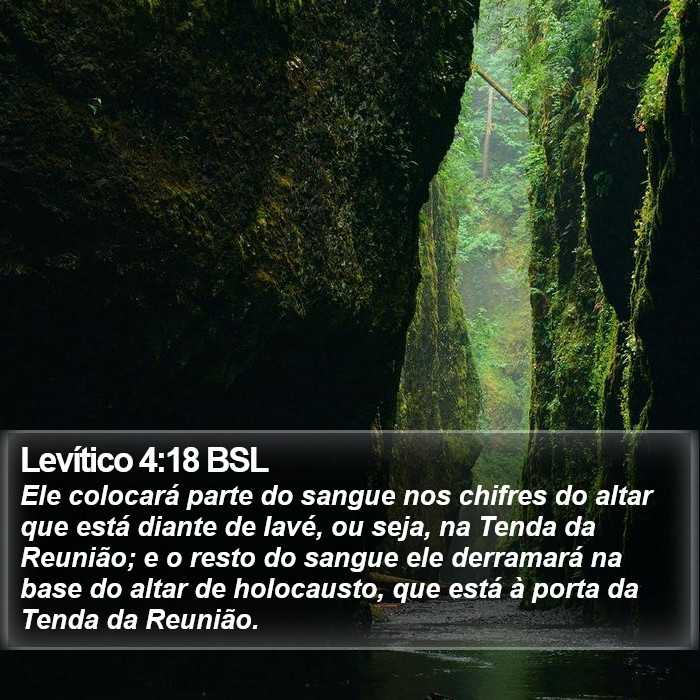 Levítico 4:18 BSL Bible Study