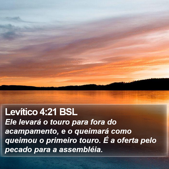 Levítico 4:21 BSL Bible Study