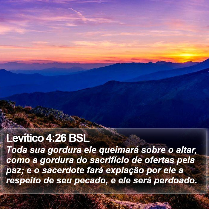 Levítico 4:26 BSL Bible Study