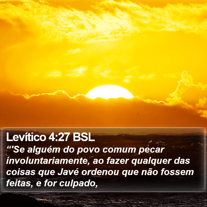 Levítico 4:27 BSL Bible Study
