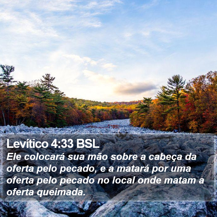 Levítico 4:33 BSL Bible Study