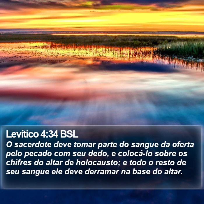 Levítico 4:34 BSL Bible Study