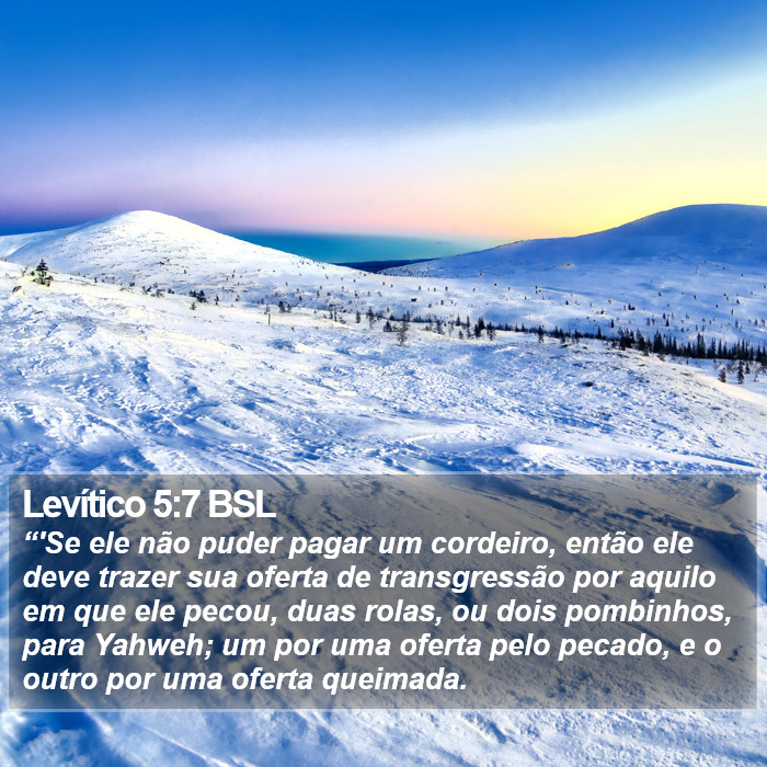Levítico 5:7 BSL Bible Study
