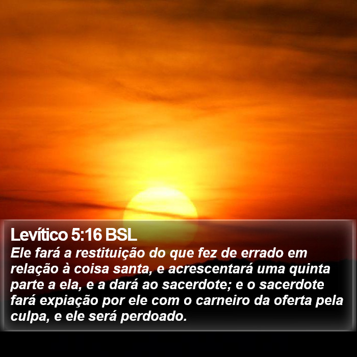 Levítico 5:16 BSL Bible Study