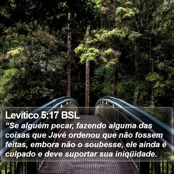 Levítico 5:17 BSL Bible Study