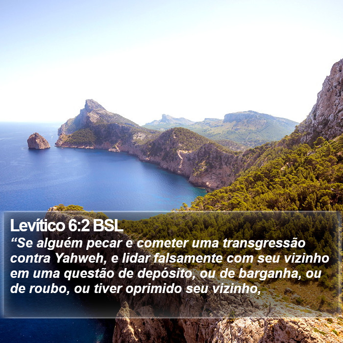 Levítico 6:2 BSL Bible Study