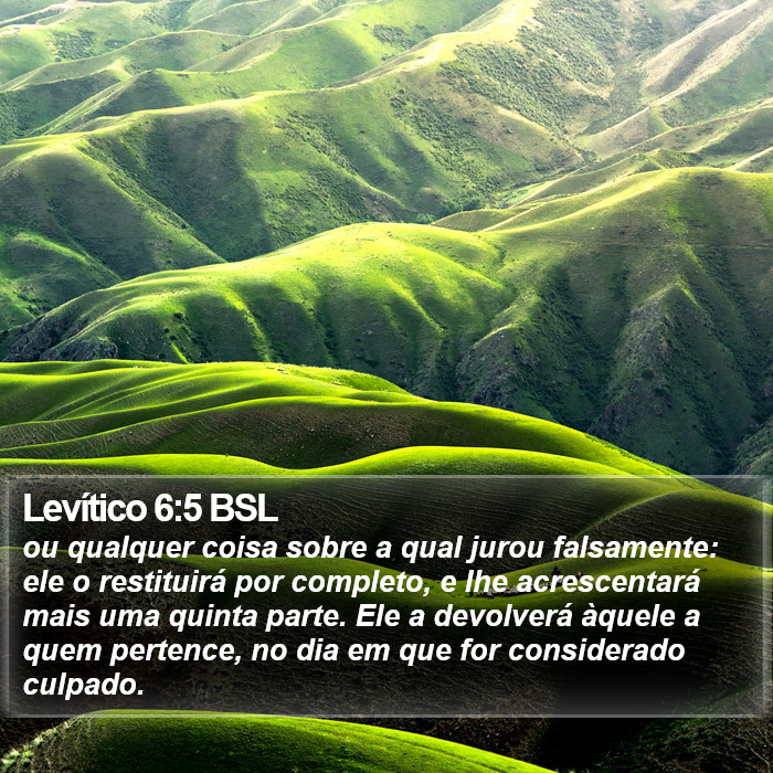 Levítico 6:5 BSL Bible Study