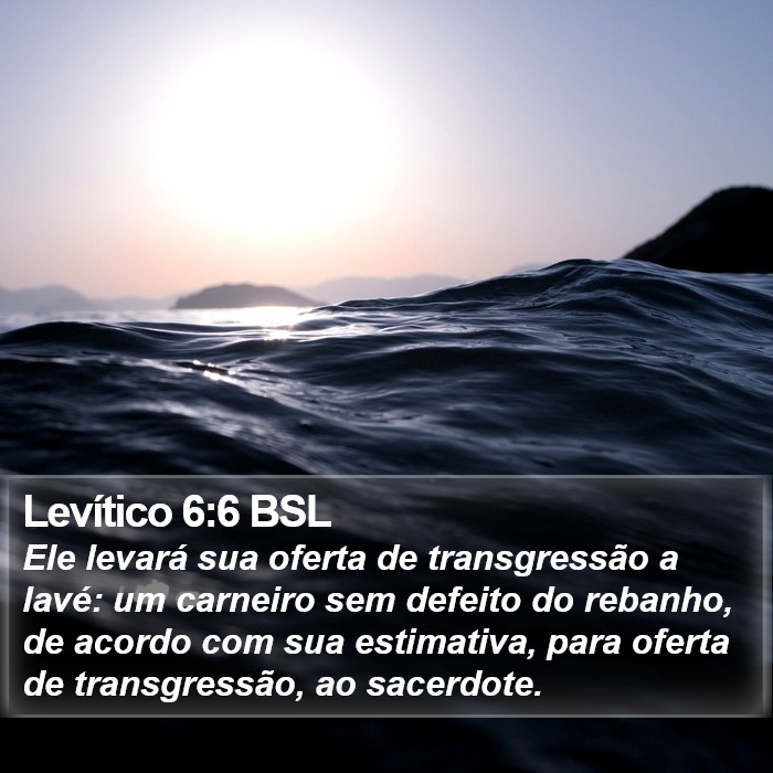 Levítico 6:6 BSL Bible Study