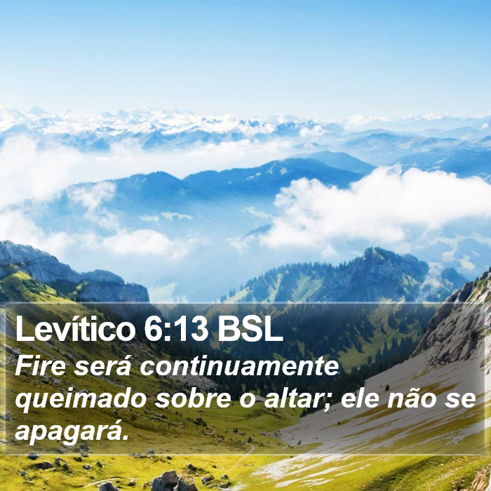 Levítico 6:13 BSL Bible Study