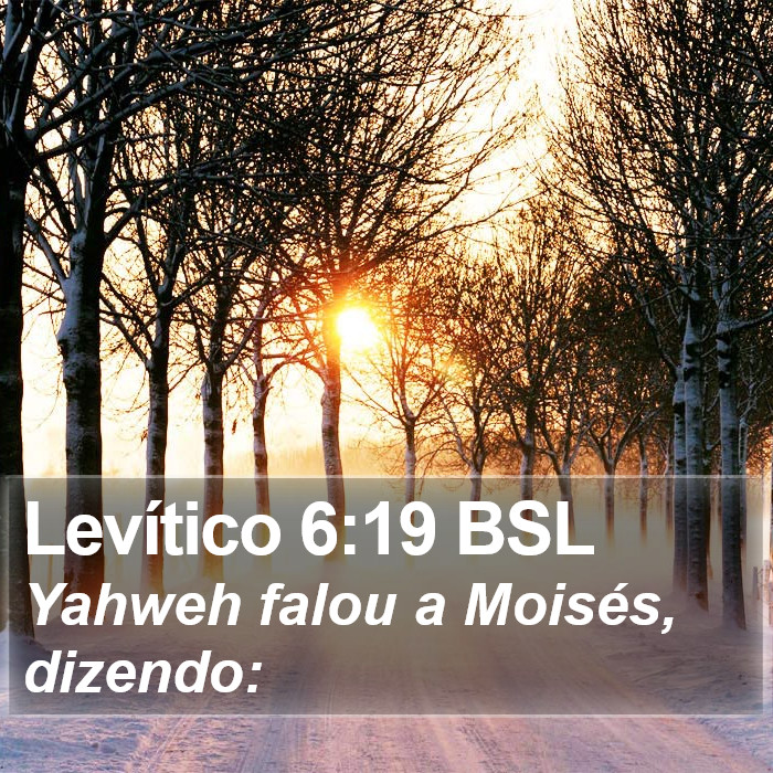 Levítico 6:19 BSL Bible Study