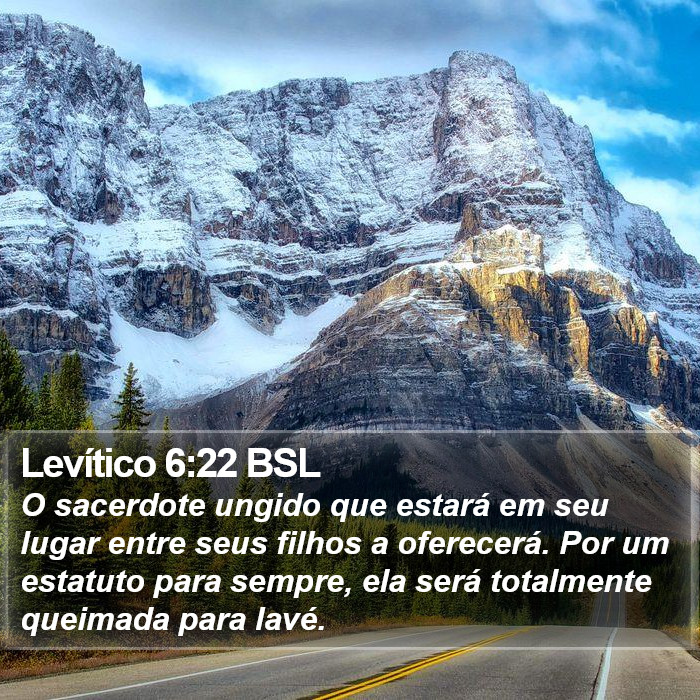 Levítico 6:22 BSL Bible Study