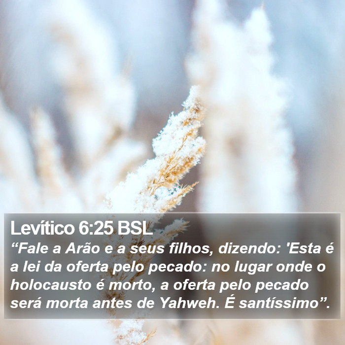 Levítico 6:25 BSL Bible Study