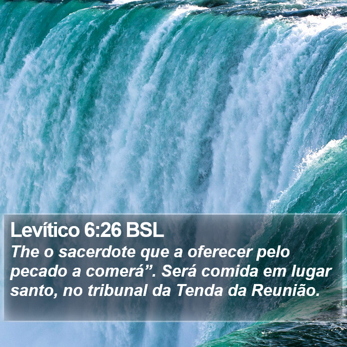 Levítico 6:26 BSL Bible Study