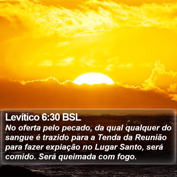 Levítico 6:30 BSL Bible Study