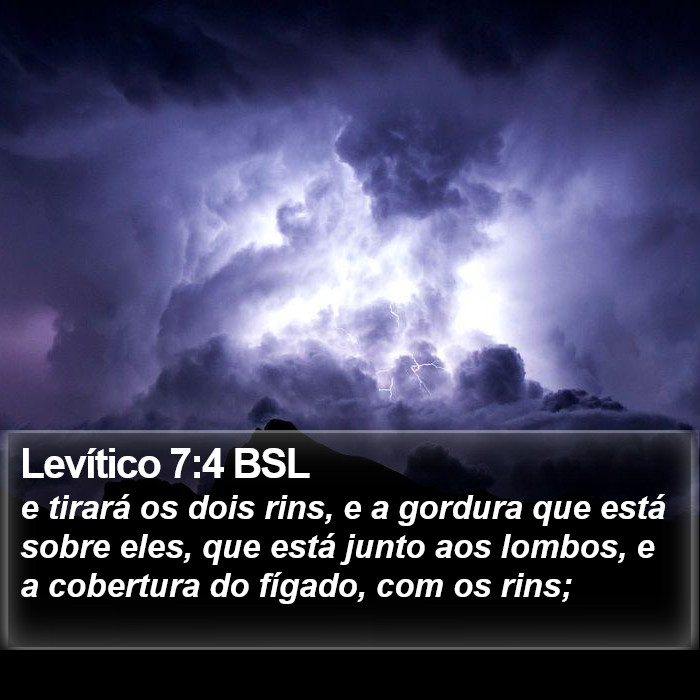 Levítico 7:4 BSL Bible Study