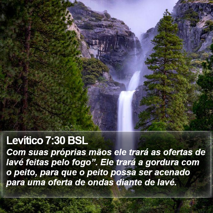 Levítico 7:30 BSL Bible Study