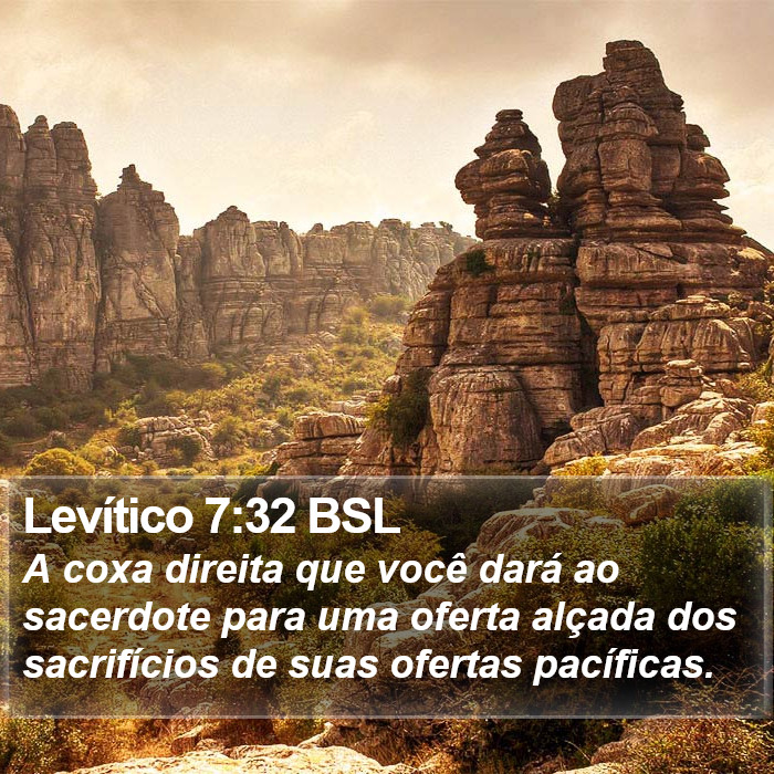 Levítico 7:32 BSL Bible Study