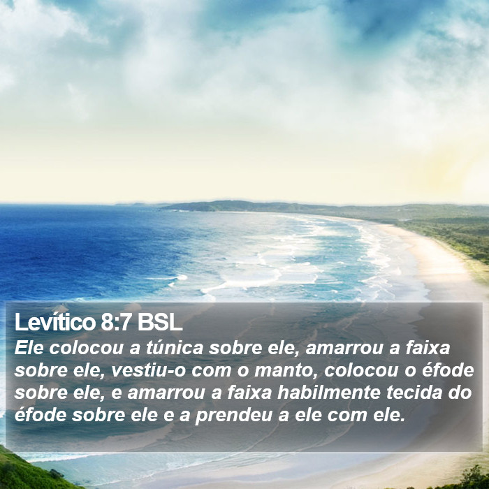 Levítico 8:7 BSL Bible Study