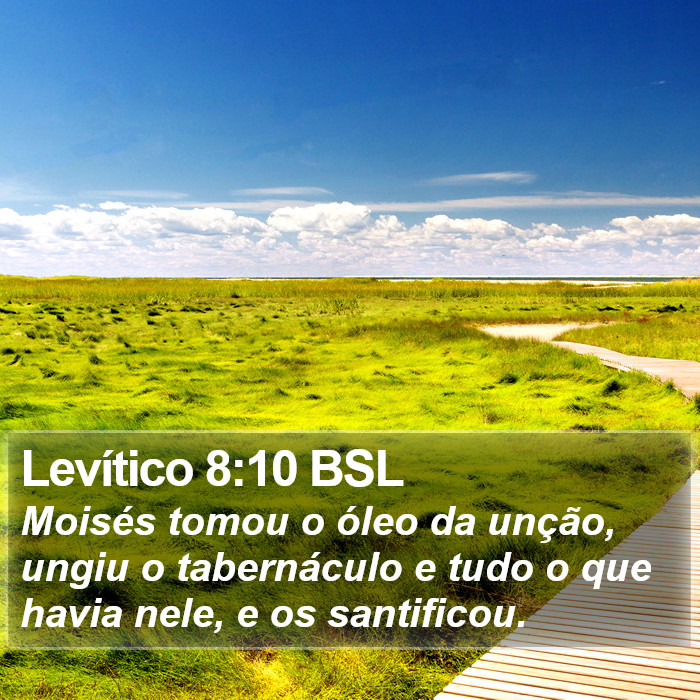 Levítico 8:10 BSL Bible Study