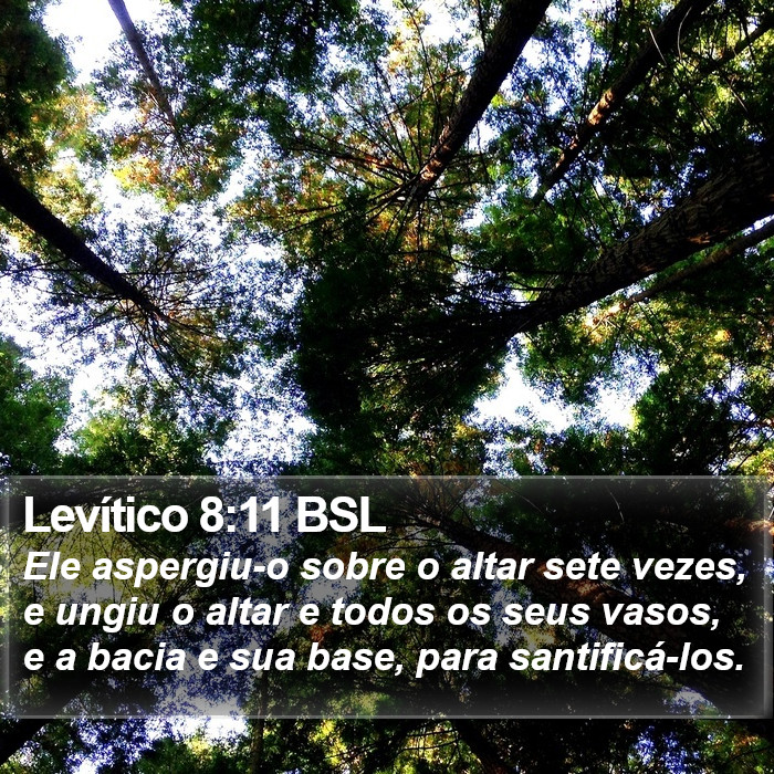 Levítico 8:11 BSL Bible Study