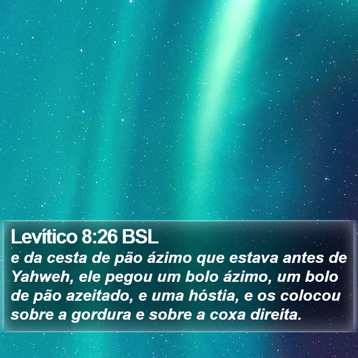 Levítico 8:26 BSL Bible Study
