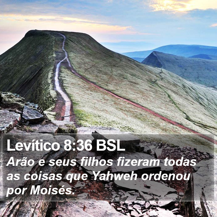 Levítico 8:36 BSL Bible Study