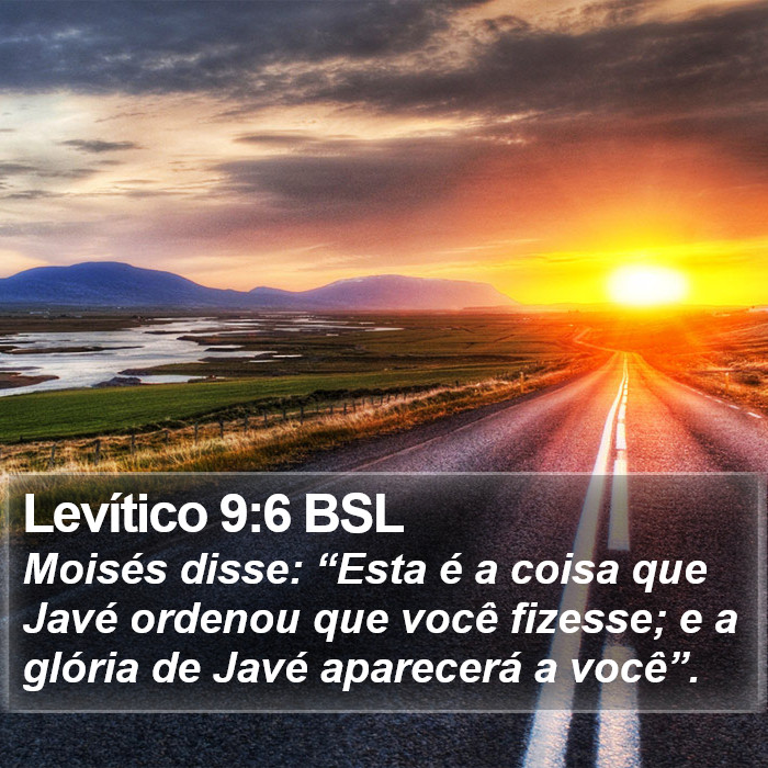 Levítico 9:6 BSL Bible Study
