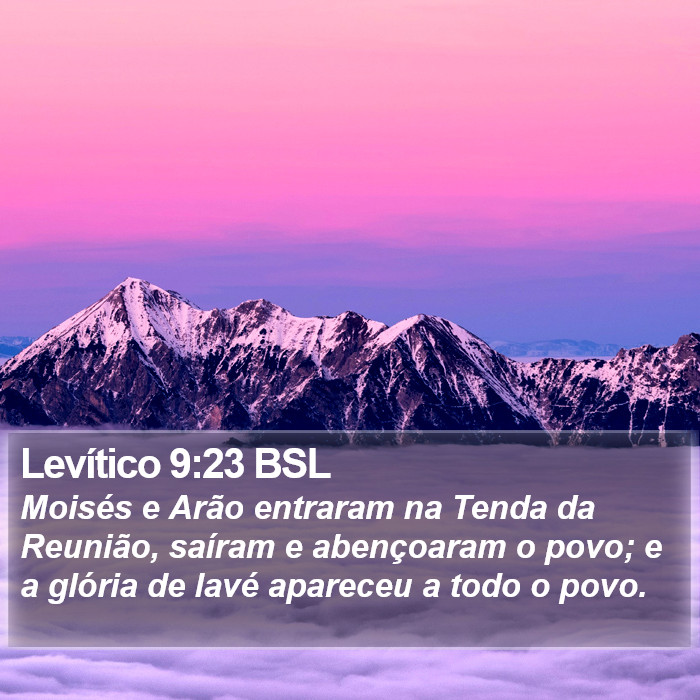 Levítico 9:23 BSL Bible Study