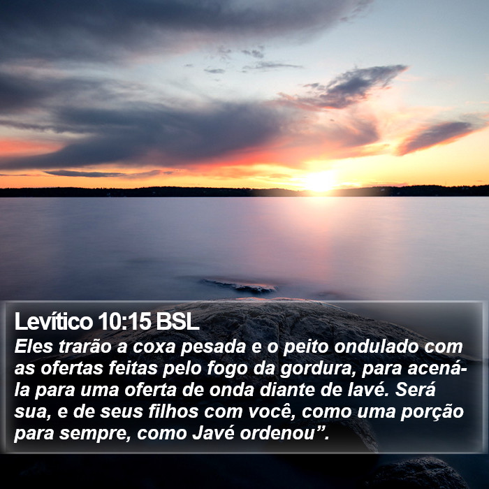 Levítico 10:15 BSL Bible Study