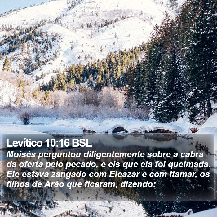 Levítico 10:16 BSL Bible Study