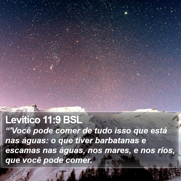 Levítico 11:9 BSL Bible Study