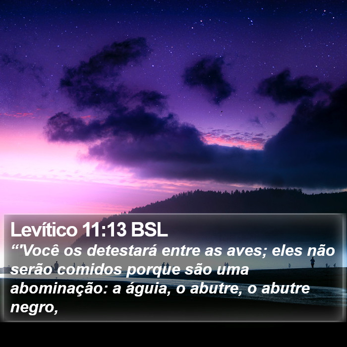 Levítico 11:13 BSL Bible Study