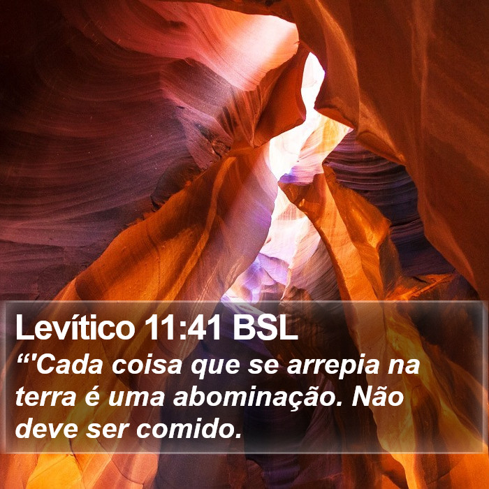 Levítico 11:41 BSL Bible Study