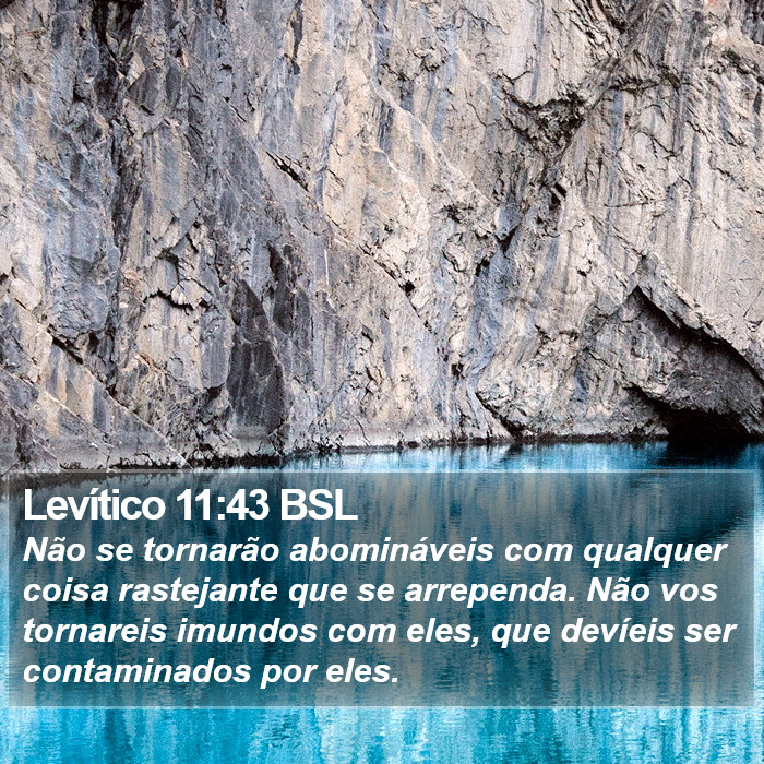 Levítico 11:43 BSL Bible Study