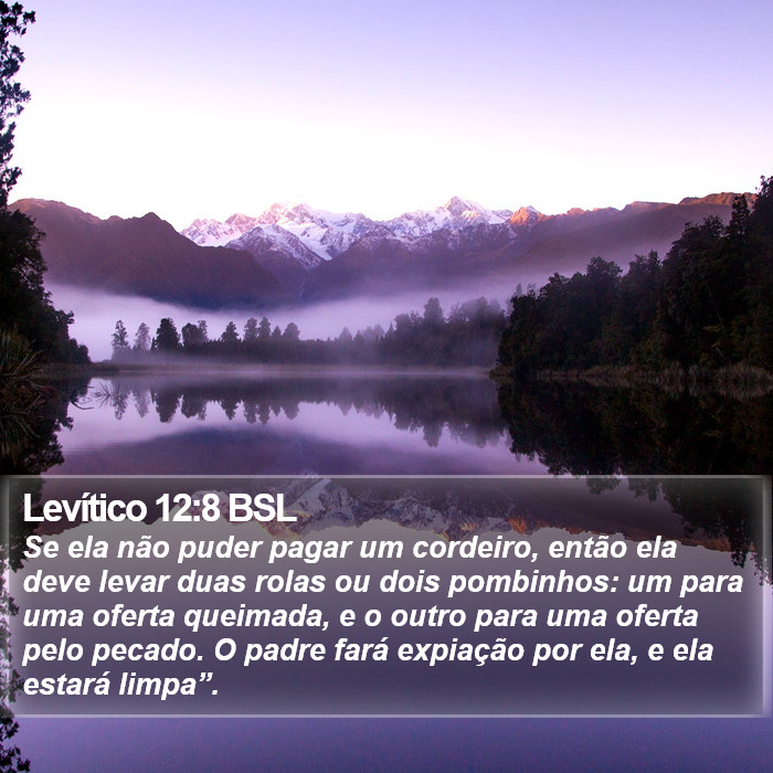 Levítico 12:8 BSL Bible Study